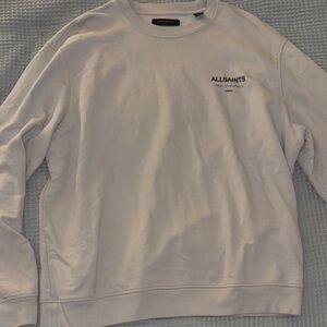 All Saints Cream Crewneck Men's Sweater